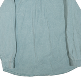 PRAIRIE MOUNTAIN Mens Blue Shirt XL Button Front Cotton Blend Casual Arizona