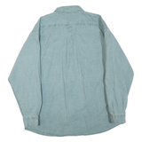 PRAIRIE MOUNTAIN Mens Blue Shirt XL Button Front Cotton Blend Casual Arizona