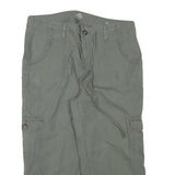 ST JOHNS BAY Womens Shorts Green Casual Cargo M W30 Comfort Fit