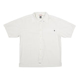 THE NORTH FACE Mens White Check Shirt XL Outdoor Casual Button Up