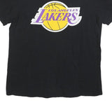 FANATICS Womens Black & Yellow Los Angeles Lakers Graphic T-Shirt M Short Sleeve