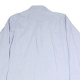 CHAPS Mens Light Blue Plain Cotton Shirt 2XL Classic Button Down Pocket