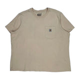Carhartt T-Shirt - 3XL Beige Cotton