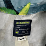 Quiksilver Floral Hawaiian Shirt - Large Multicoloured Cotton