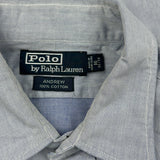 Andrew Polo By Ralph Lauren Shirt - Large Blue Cotton