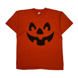 Halloween Pumpkin 1970S Single Stitch T-Shirt - XL Orange Cotton Blend