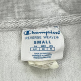 Reverse Weave Champion Boston 1/4 Zip - Small Gray Cotton Blend