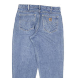 CARHARTT Mens Regular Fit Straight Blue Denim Jeans W34 L29 Classic Cotton Blend