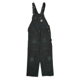Carhartt Double Knee Overalls - 34W 32L Black Cotton