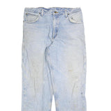 CARHARTT Mens Regular Fit Light Blue Denim Jeans W36 L34 Classic Zip Closure