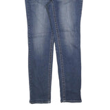 AMETHYST Womens Slim Blue Cotton Blend Denim Jeans W32 L32 Stylish Pocket Detail