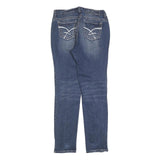 AMETHYST Womens Slim Blue Cotton Blend Denim Jeans W32 L32 Stylish Pocket Detail