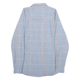 CALVIN KLEIN Mens Blue Pattern Shirt S Cotton Long Sleeve Button Formal