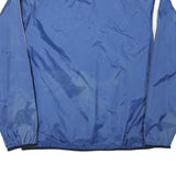 NIKE Womens Blue Plain Jacket M Polyester Blend Zip Sports Casual Lightweight