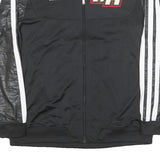 ADIDAS Mens Black & White Miami Heat Track Jacket XL Polyester Blend Zip