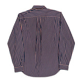 Ralph Lauren Striped Shirt - Large Navy Cotton