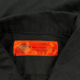 Dickies Short Sleeve Shirt - Large Black Polyester Blend