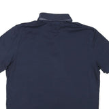 TOMMY HILFIGER Mens Blue Short Sleeve L Polo Shirt Cotton Blend Classic Fit