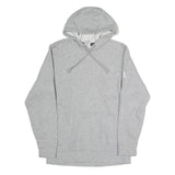 ADIDAS Mens Grey Hoodie M Cotton Pullover Drawstring Hood Casual