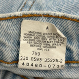 Made In USA Levis Slim Jeans - 23W 28L Light Wash Cotton