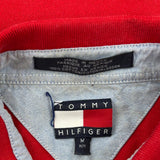 Tommy Hilfiger Polo Shirt - Medium Red Cotton