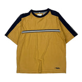 Point Zero Striped T-Shirt - Medium Navy Cotton