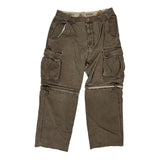 47 Cargo Trousers - 31W 32L Brown Cotton