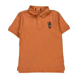 Age 10 Polo By Ralph Lauren Polo Shirt - Medium Orange Cotton