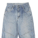 JAYJAY'S Mens Shorts Blue Denim Casual M W34 Cotton Blend Relaxed Fit