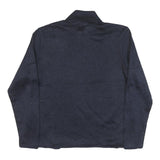 CHAPS Mens Navy Blue Plain Pullover Jumper Half Zip Crew Neck XL Casual