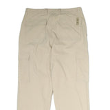 CAMEL ACTIVE Mens Cotton Blend Beige Regular Fit Straight Leg Trousers W32 L28