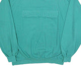 PLAYCREW Womens Teal Sweatshirt Crew Neck L Cotton Blend Pullover Casual