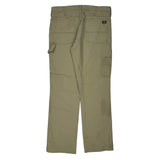 Dickies Cargo Carpenter Trousers - 34W 32L Khaki Cotton