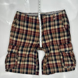 Tommy Hilfiger Checked Cargo Shorts - 36W 10L Multicoloured Cotton