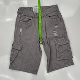 Fusai Cargo Shorts - 28W 12L Grey Cotton