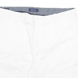 NAUTICA Mens White Casual Cotton Blend Shorts XL W35 Classic Summer Wear