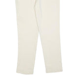 ETRO Womens Slim White Polyester Blend Zip Trousers W32 L30 Casual Chic