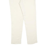 ETRO Womens Slim White Polyester Blend Zip Trousers W32 L30 Casual Chic