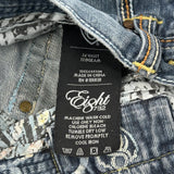 Eight 732 Graphic Jeans - 33W 33L Yellow Cotton