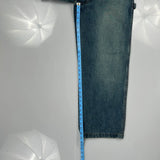 Arizona Jeans Carpenter Jeans - 28W 29L Blue Cotton