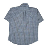 Tommy Hilfiger Checked Short Sleeve Shirt - Large Blue Cotton