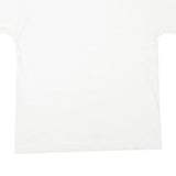 HANES Mens White L Short Sleeve Crew Neck Plain Cotton Blend T-Shirt Casual