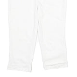 EARL JEAN Womens White Casual Cotton Blend Shorts M W30 Stud Embellished Pockets