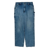 Carhartt Double Knee Carpenter Jeans - 34W 32L Blue Cotton
