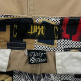 Lost Cargo Shorts - 33W 12L Beige Cotton