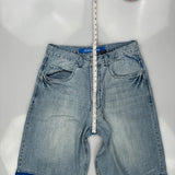 Koman Denim Shorts - 36W 11L Light Wash Cotton