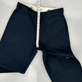 Dickies Cargo Trousers - 31W 30L Navy Polyester Blend