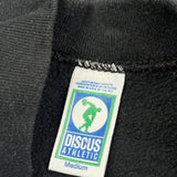Made In USA 90S Blank Discus Athletics Sweatshirt - Medium Black Cotton