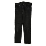 501 Levis Slim Fit Jeans - 32W 30L Black Cotton