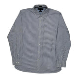 Tommy Hilfiger Striped Shirt - Large Blue Cotton